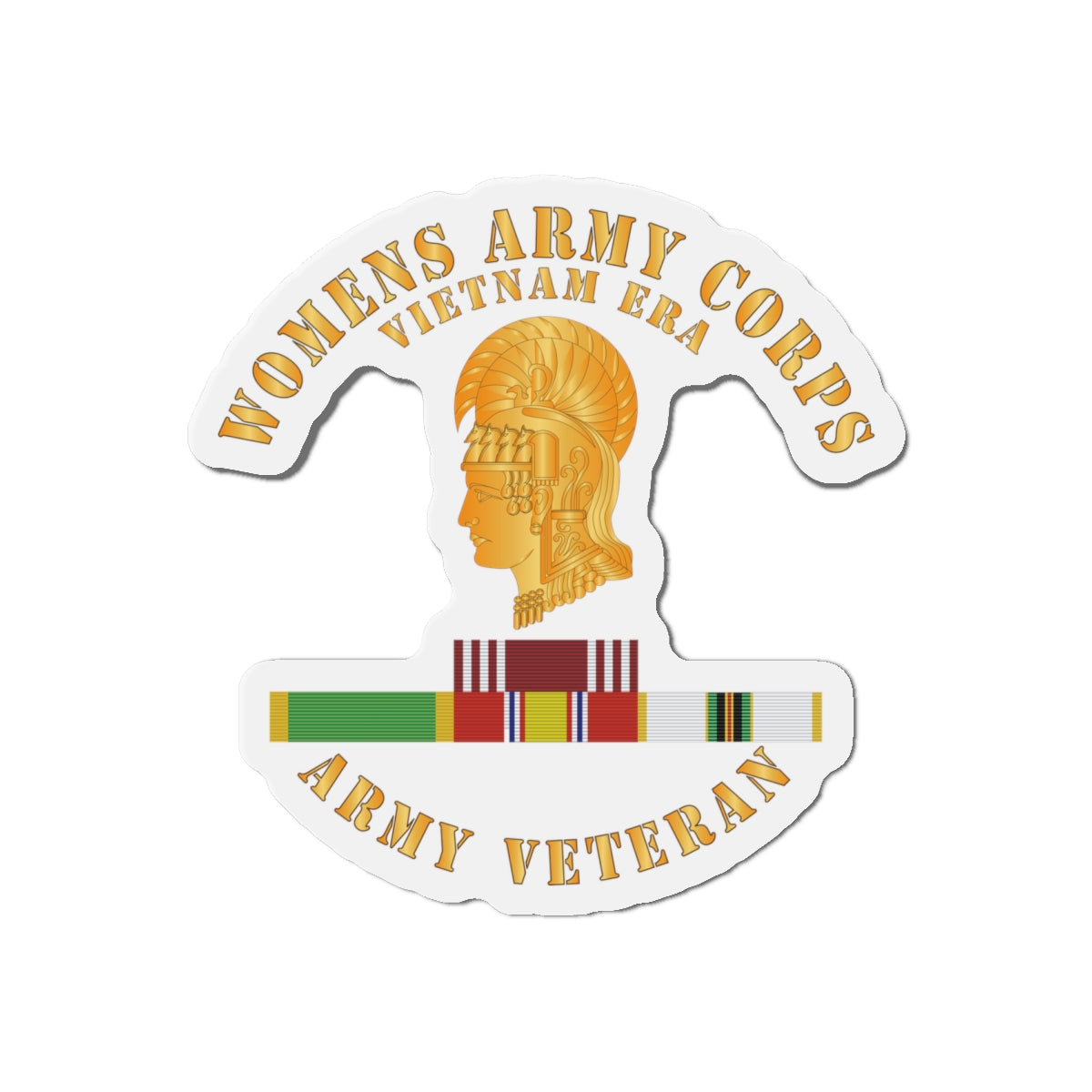 Die-Cut Magnets - Womens Army Corps Vietnam Era - w GCMDL- WAC - NDSM - COLD X 300