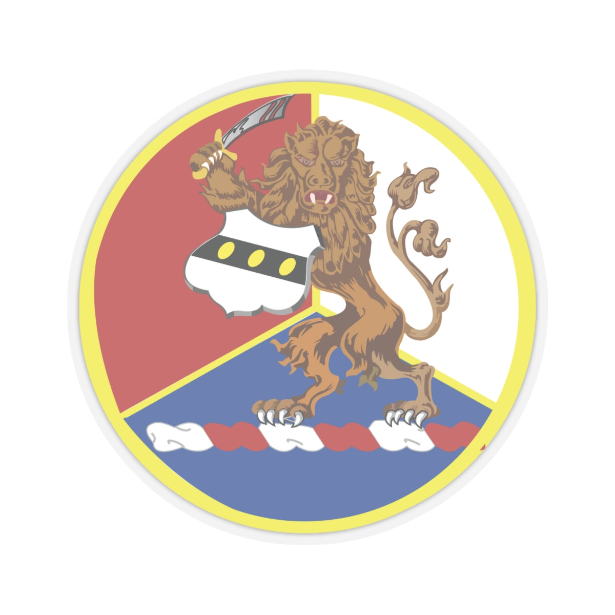 Kiss-Cut Stickers - Army - 28th Infantry Division - DUI wo Txt X 300