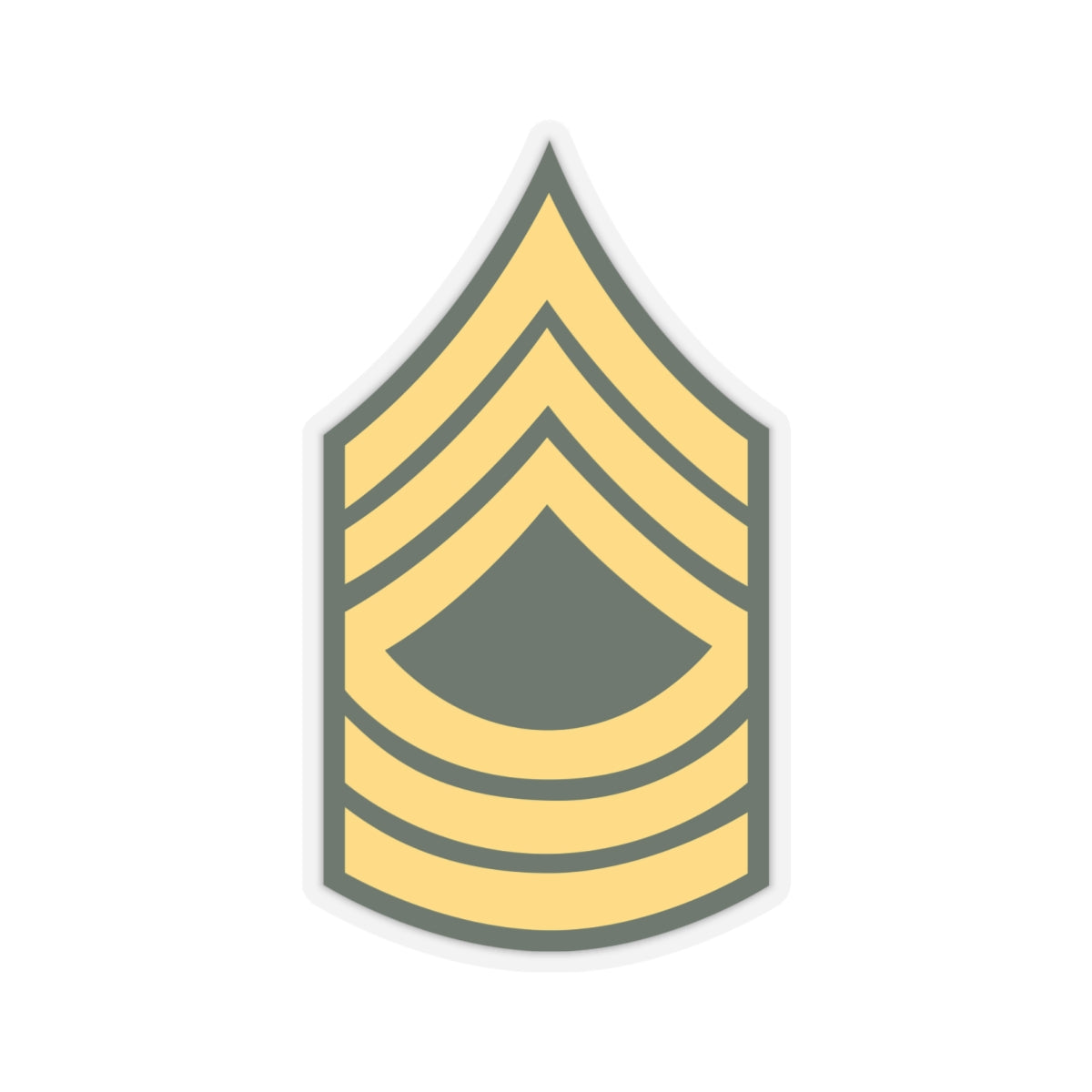 Kiss-Cut Stickers - Army - Master Sergeant E-8 (MSG) X 300