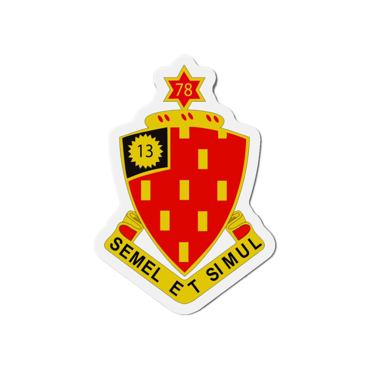 Die-Cut Magnets - Army - 78th Field Artillery Regiment wo Txt