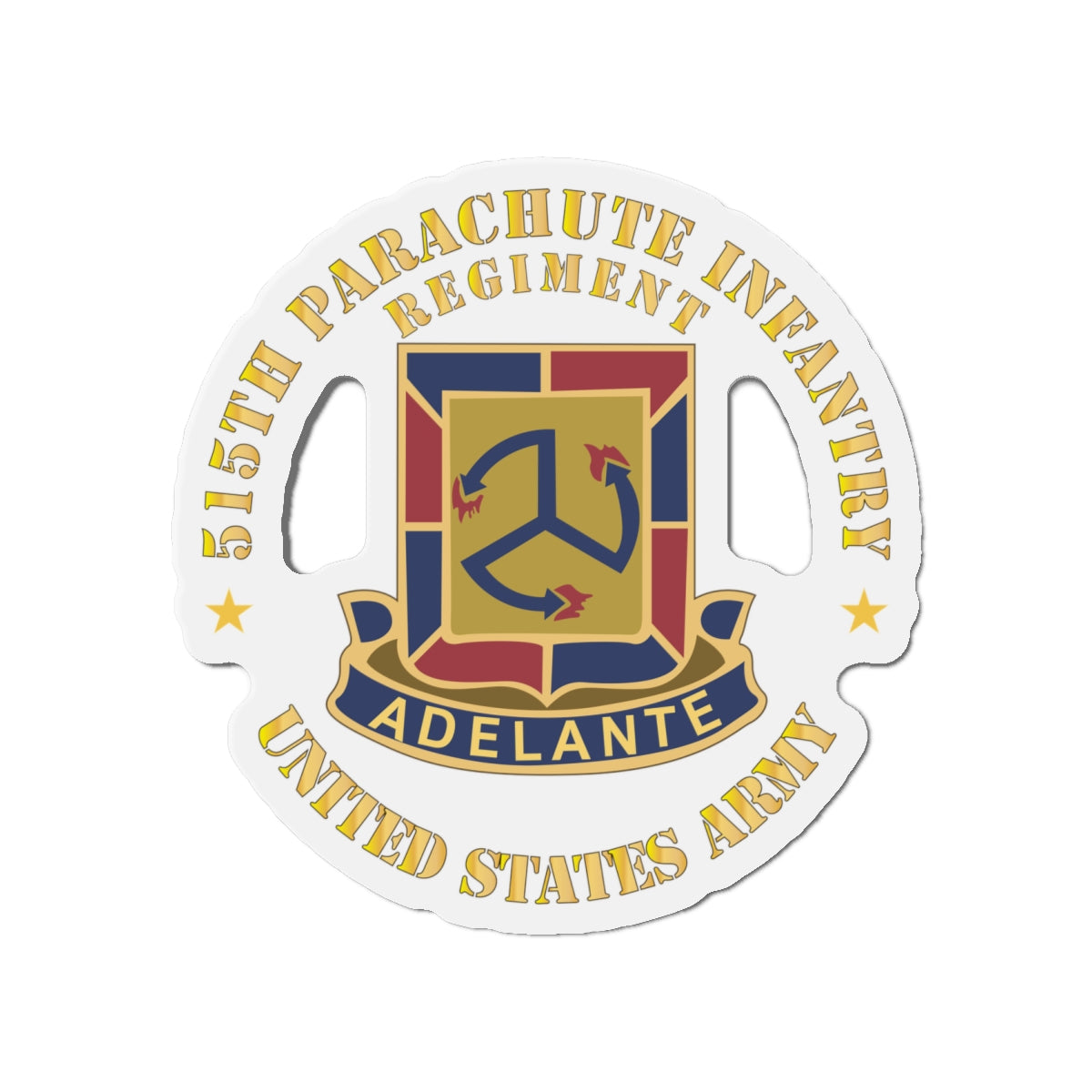 Die-Cut Magnets - Army - 515th Parachute Infantry Regiment - DUI - United States Army X 300