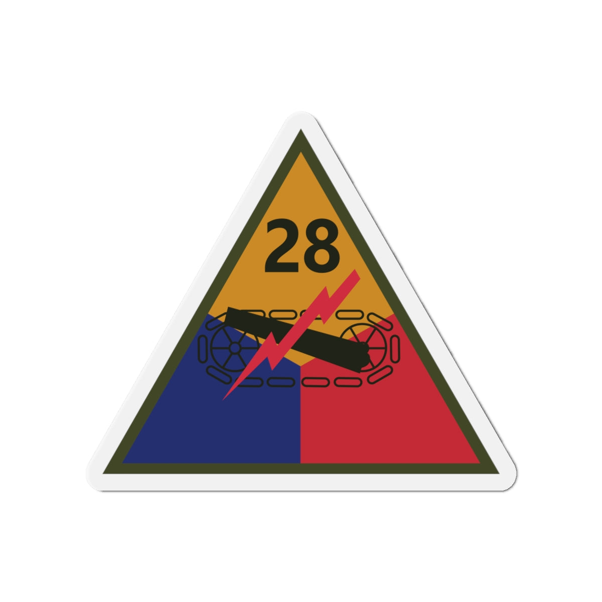 Die-Cut Magnets - SSI - 28th Armored Division X 300