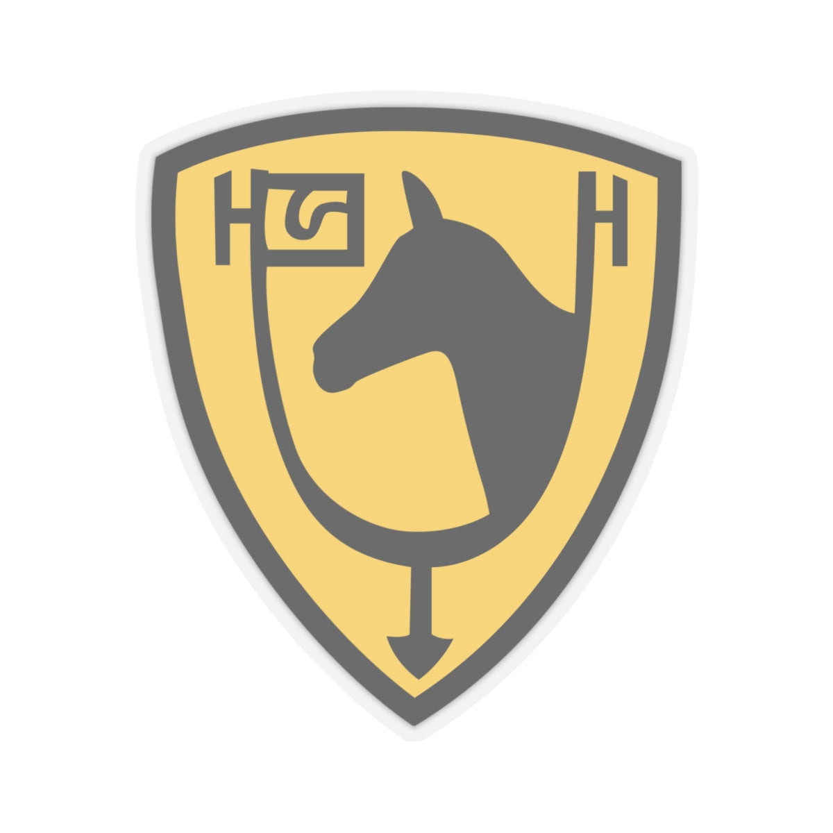 Kiss-Cut Stickers - SSI - 61st Cavalry Division X 300