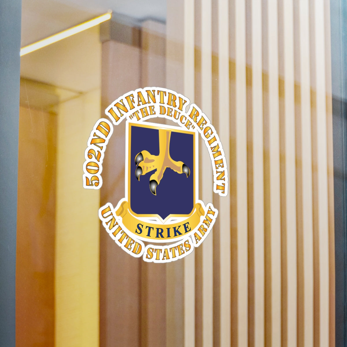 Kiss-Cut Vinyl Decals - Army - 502nd Infantry Regt - DUI - The Deuce