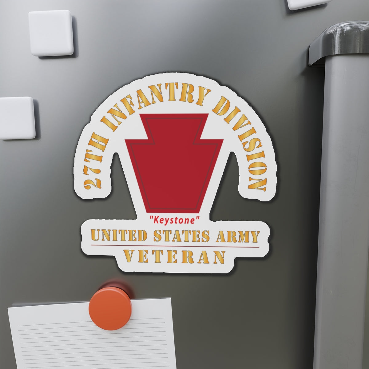 Die-Cut Magnets - Army - SSI - 28th Infantry Division - Keystone - US Army Veteran X 300