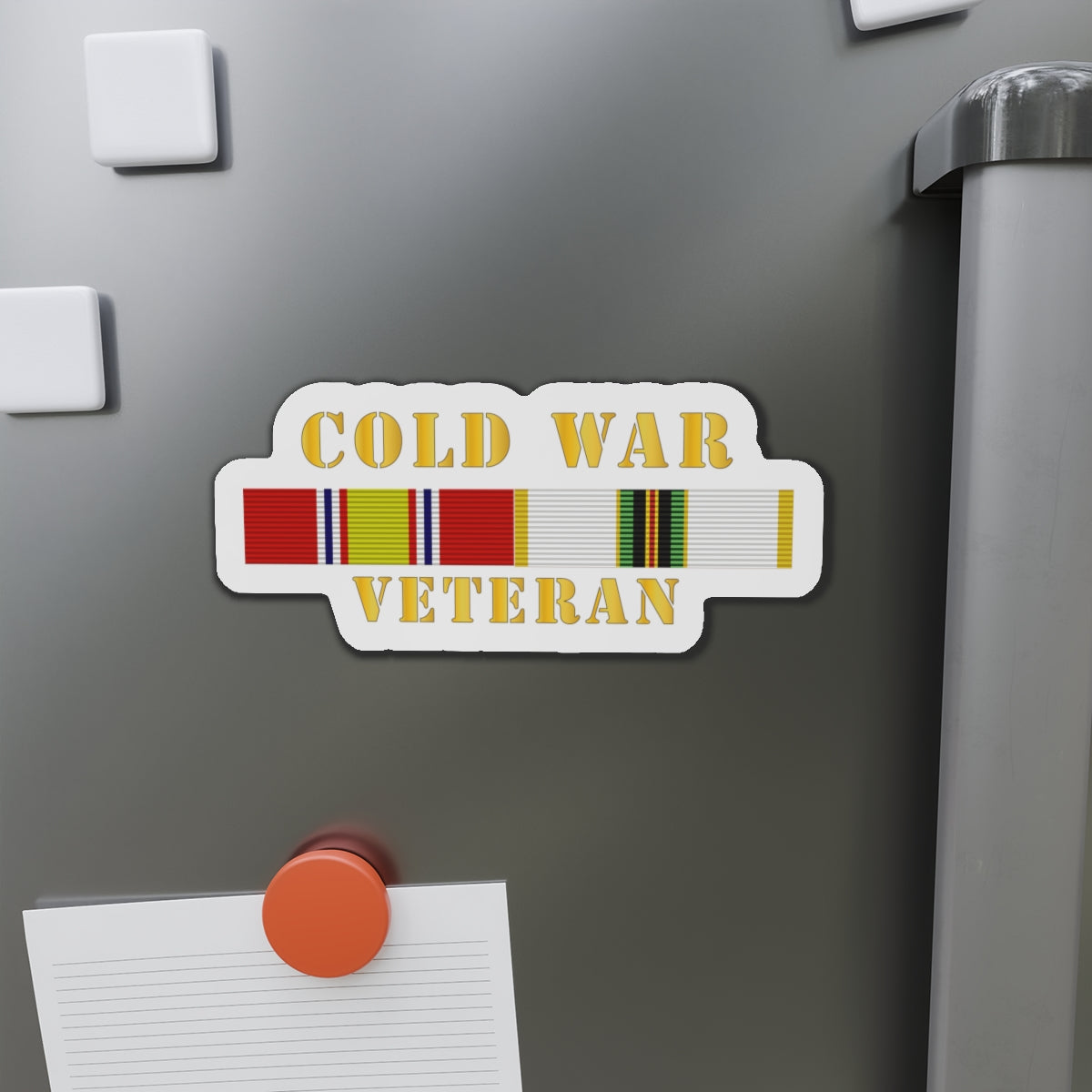Die-Cut Magnets - Army - Cold War Veteran w COLD SVC
