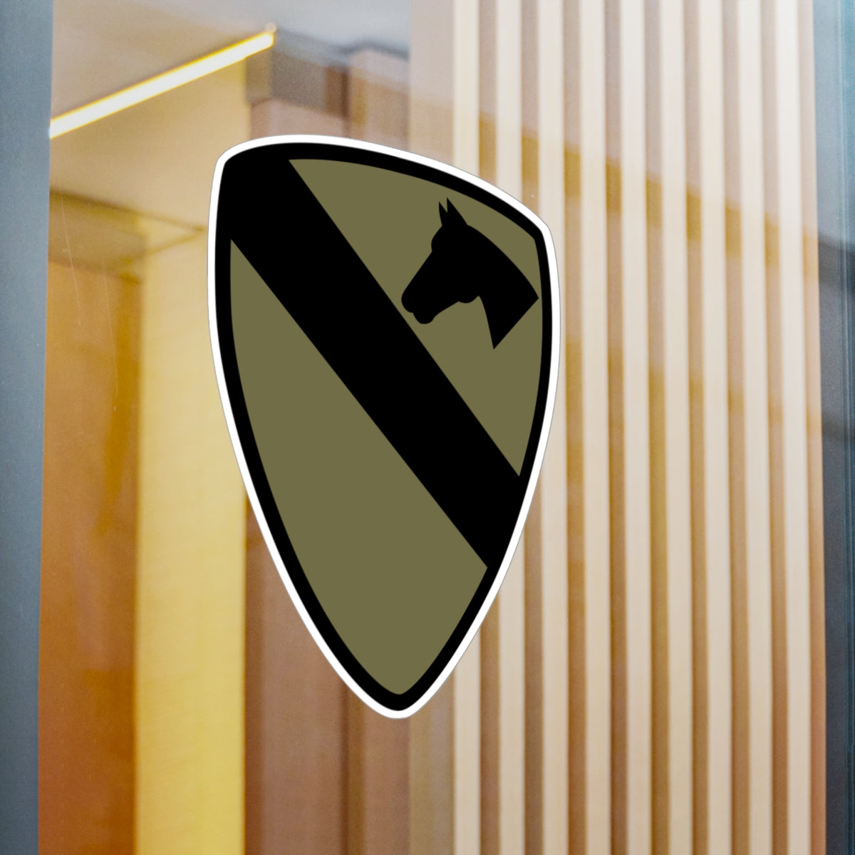 Kiss-Cut Vinyl Decals - SSI - 1st Cavalry Division - Subdued X 300