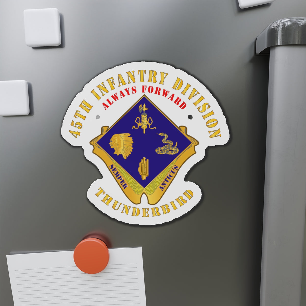 Die-Cut Magnets - Army - 45th Infantry Division - DUI - wo DS