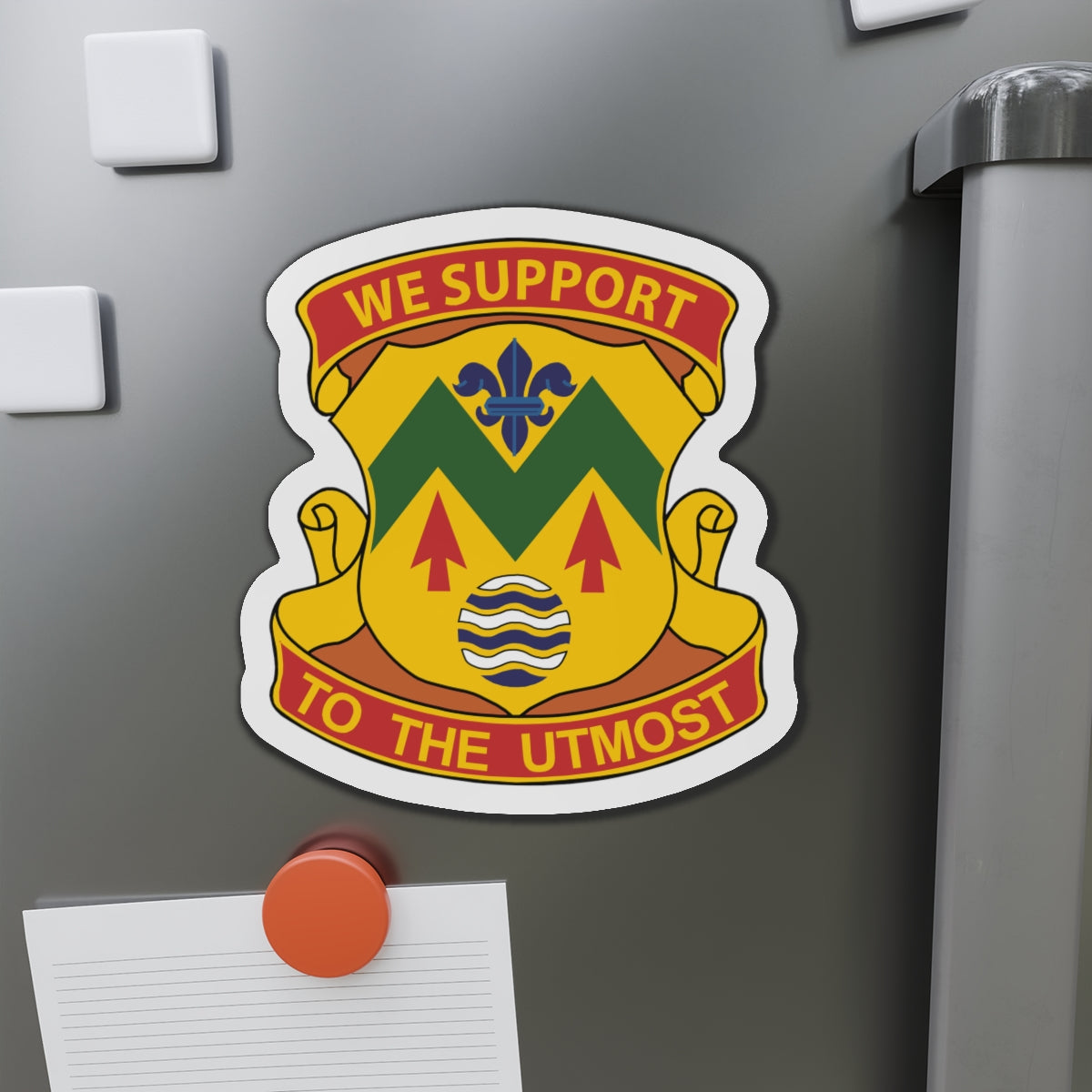 Die-Cut Magnets - Army - 528th Support Battalion - DUI wo Txt X 300