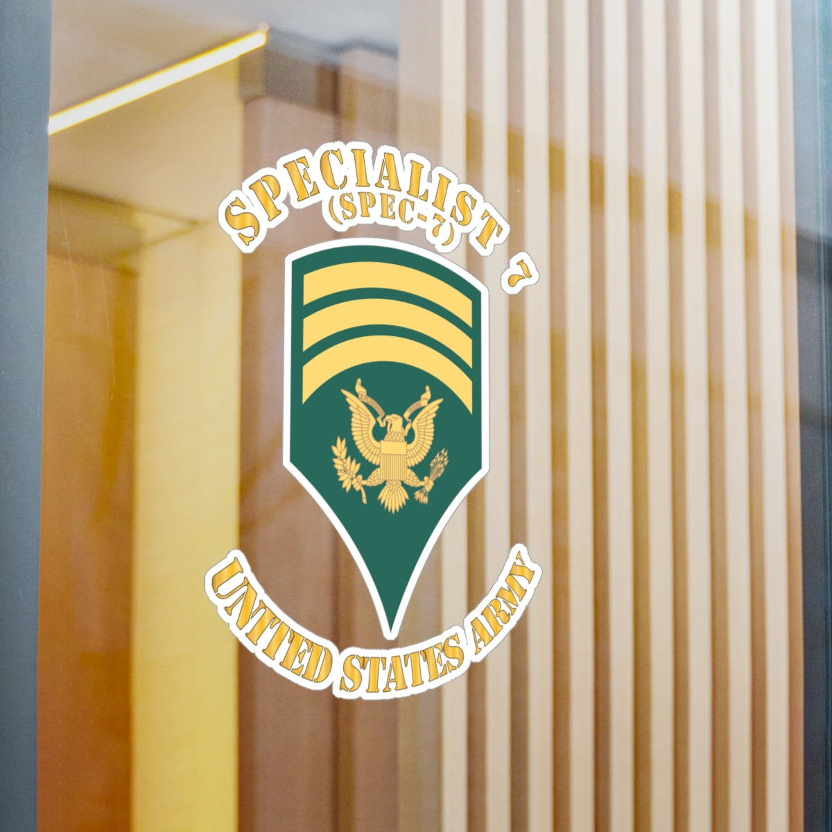 Kiss-Cut Vinyl Decals - Army - Enlisted - SPEC 7 - Specialist 7 - Std X 300