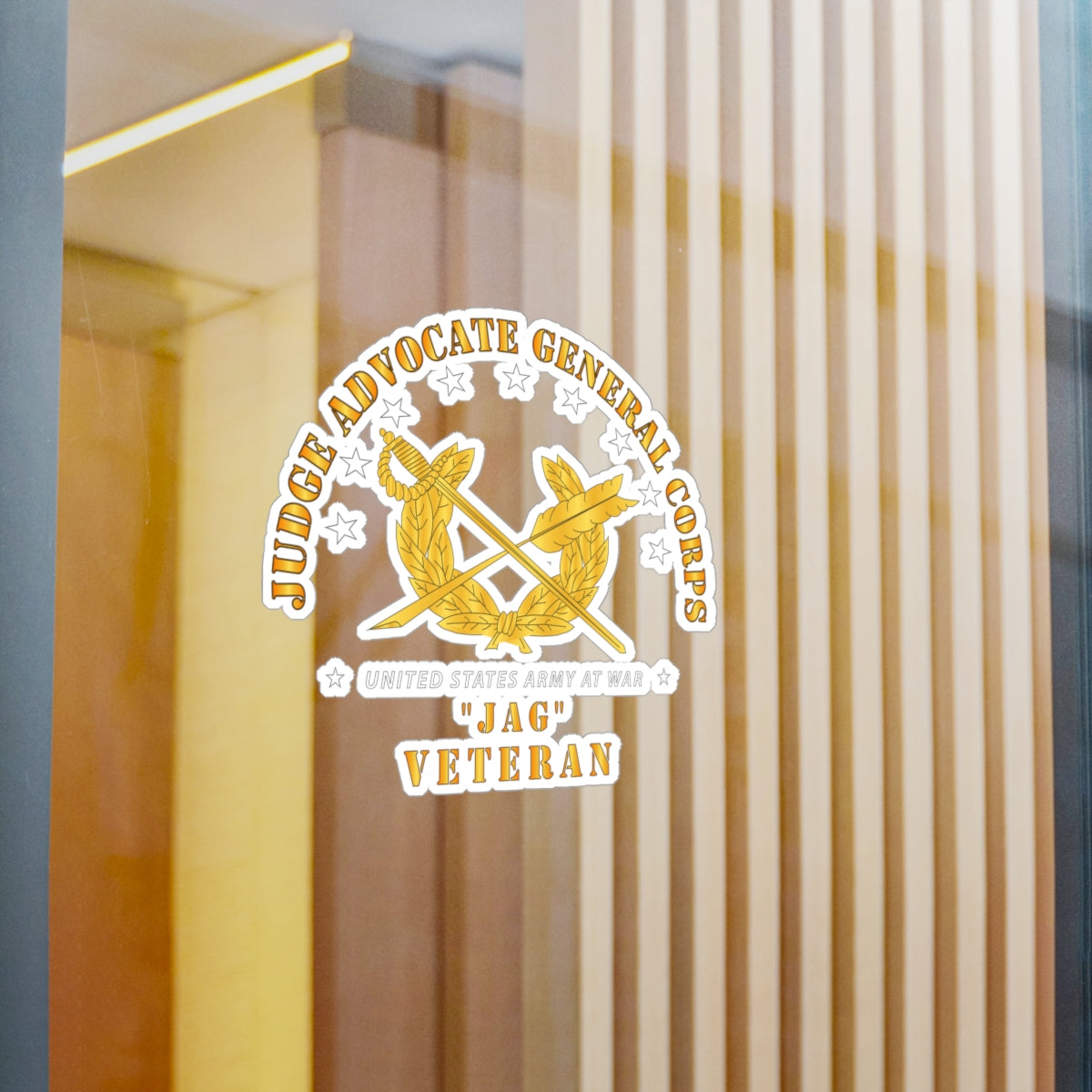 Kiss-Cut Vinyl Decals - Army - JAG Branch Veteran