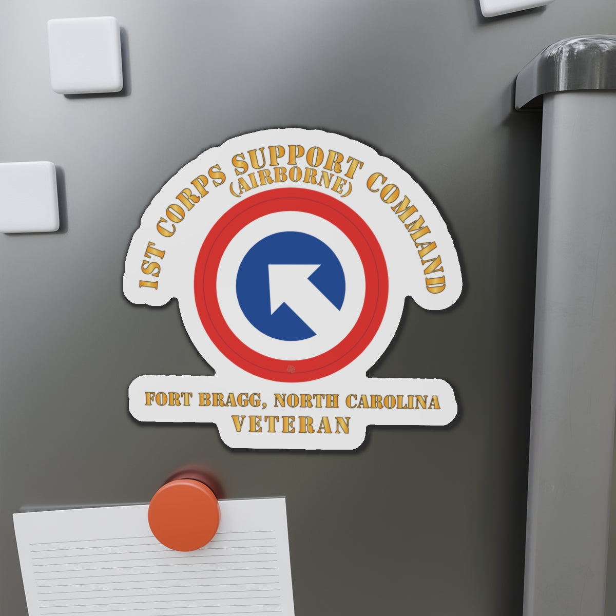 Die-Cut Magnets - Army - 1st Corps Support Command (COSCOM) - FBNC - Veteran X 300