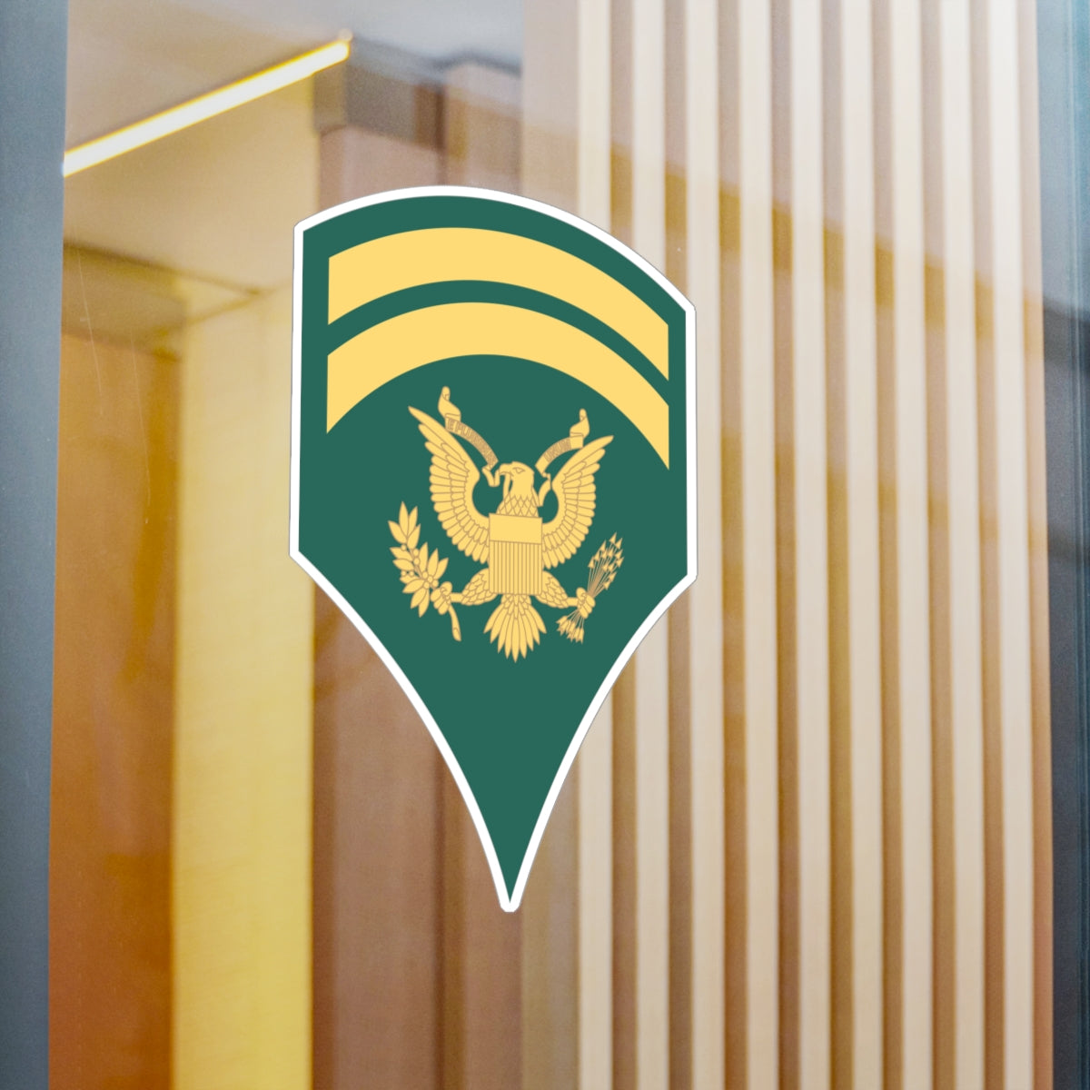 Kiss-Cut Vinyl Decals - Army - Enlisted - SPEC 6 - Specialist 6 - Std wo Txt X 300