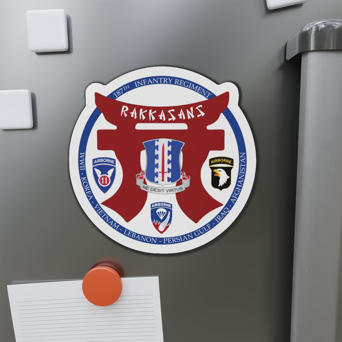 Die-Cut Magnets - 187th INF Regiment - Rakkasans - Special