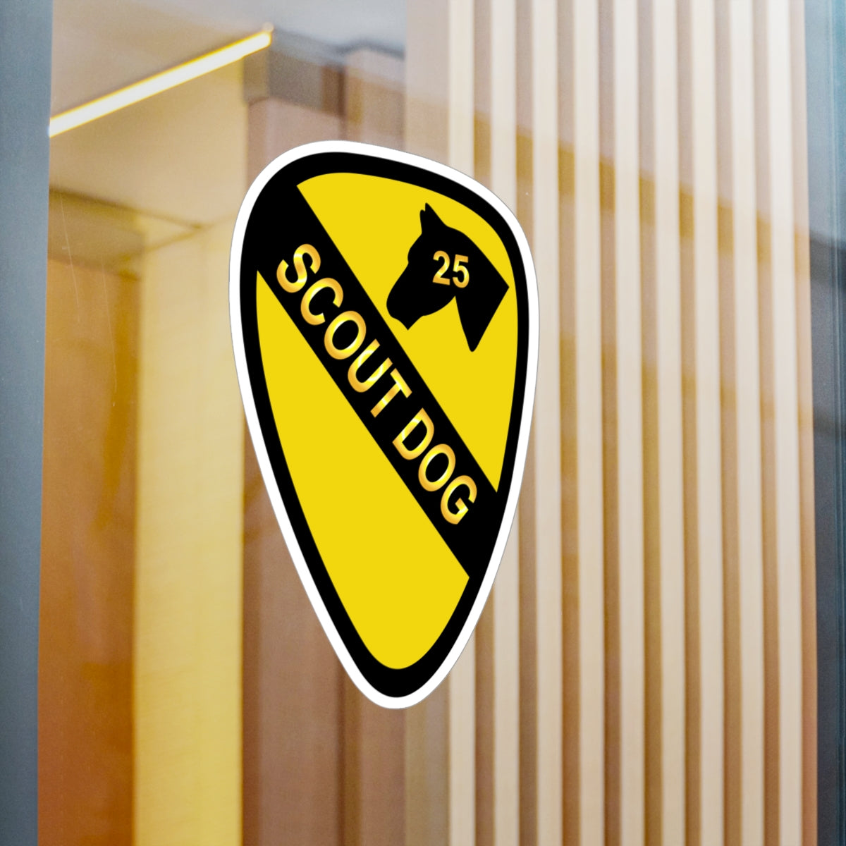 Kiss-Cut Vinyl Decals - Army - 25th Scout Dog Platoon 1st Cav wo Txt