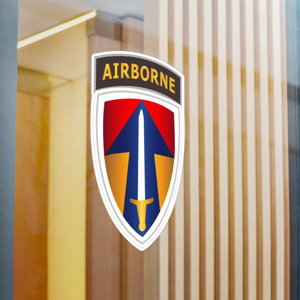 Kiss-Cut Vinyl Decals - Army - II Field Force w Airborne Tab LRRP