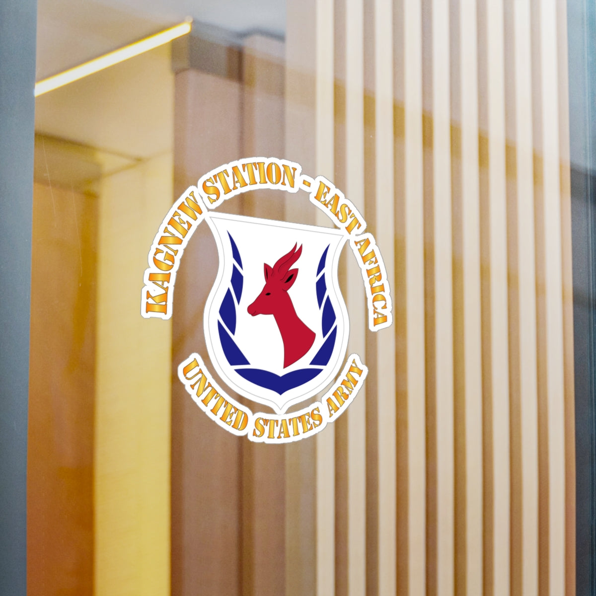 Kiss-Cut Vinyl Decals - Army - Kagnew Station - East Africa wo Drop Shadow