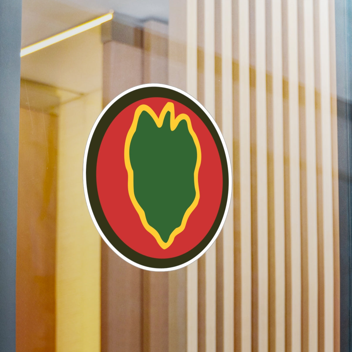 Kiss-Cut Vinyl Decals - SSI - 24th Infantry Division X 300