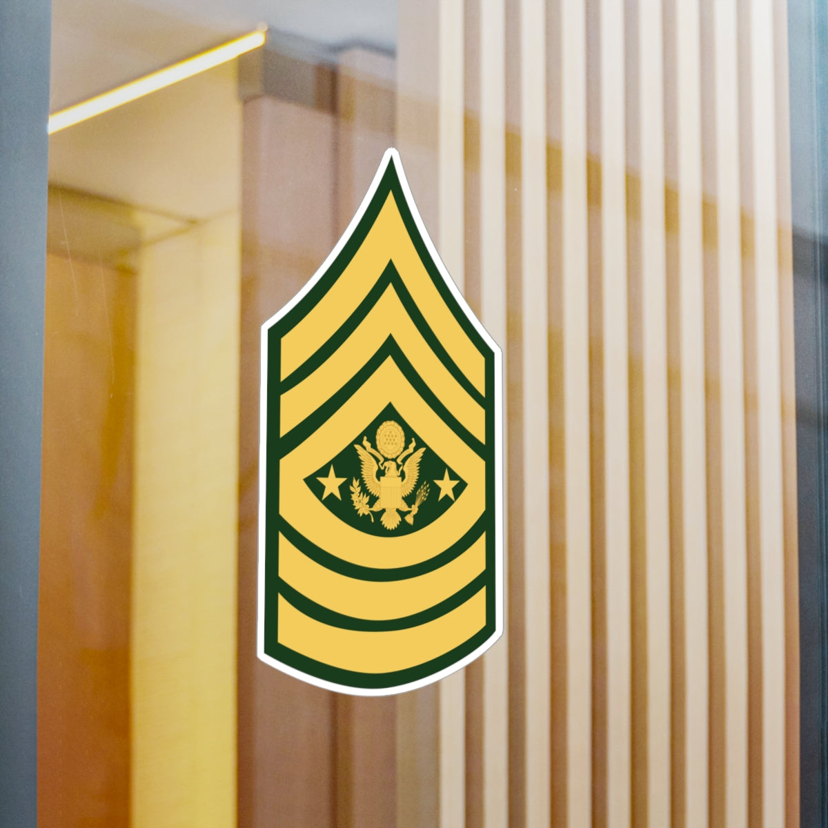 Kiss-Cut Vinyl Decals - Army - Sgt Major of the Army E-9 (SMA) X 300