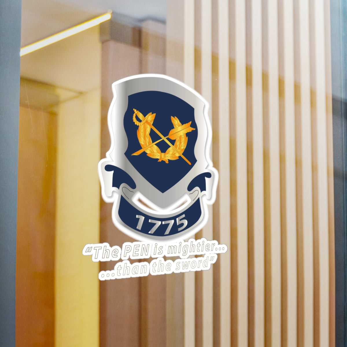 Kiss-Cut Vinyl Decals - Army - Jag Corps Crest - Pen is Mighter X 300