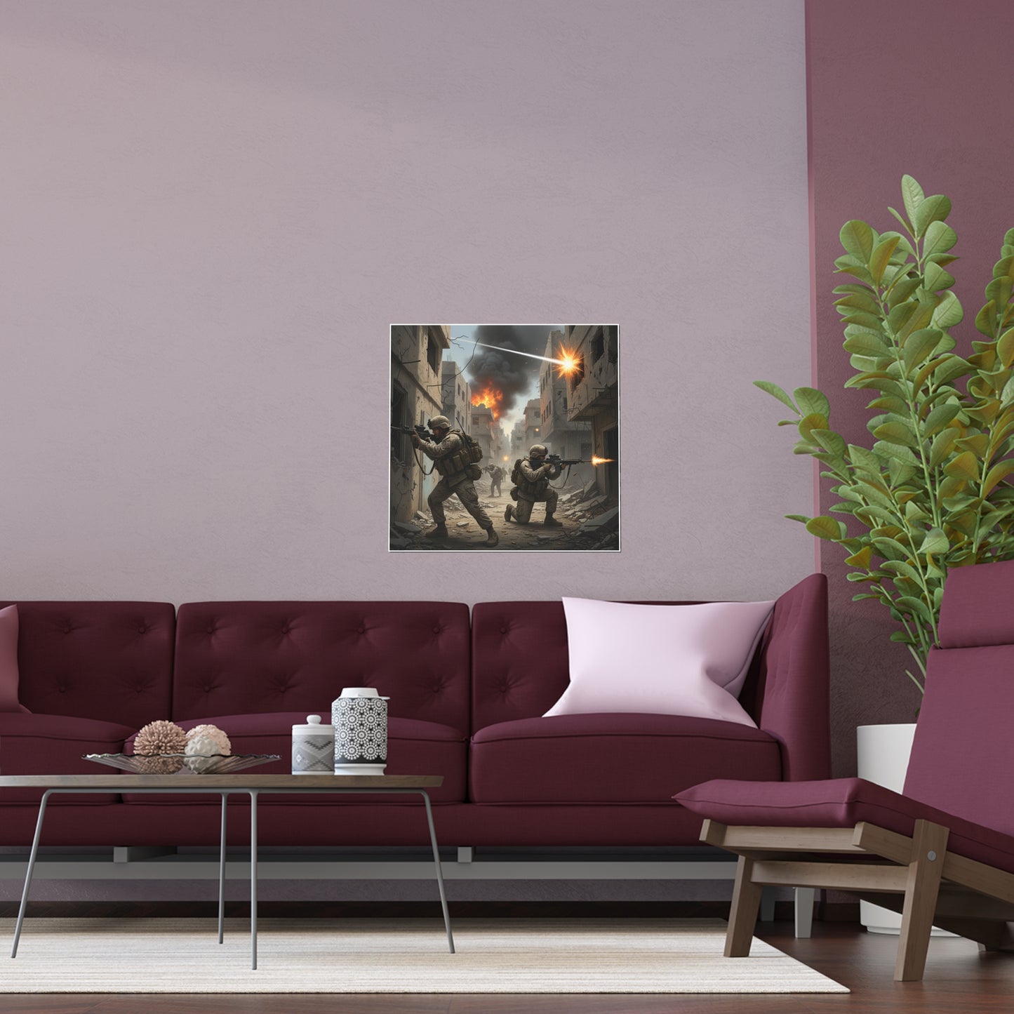 Indoor and Outdoor Silk Posters - Marines in the 2nd Battle of Fallujah