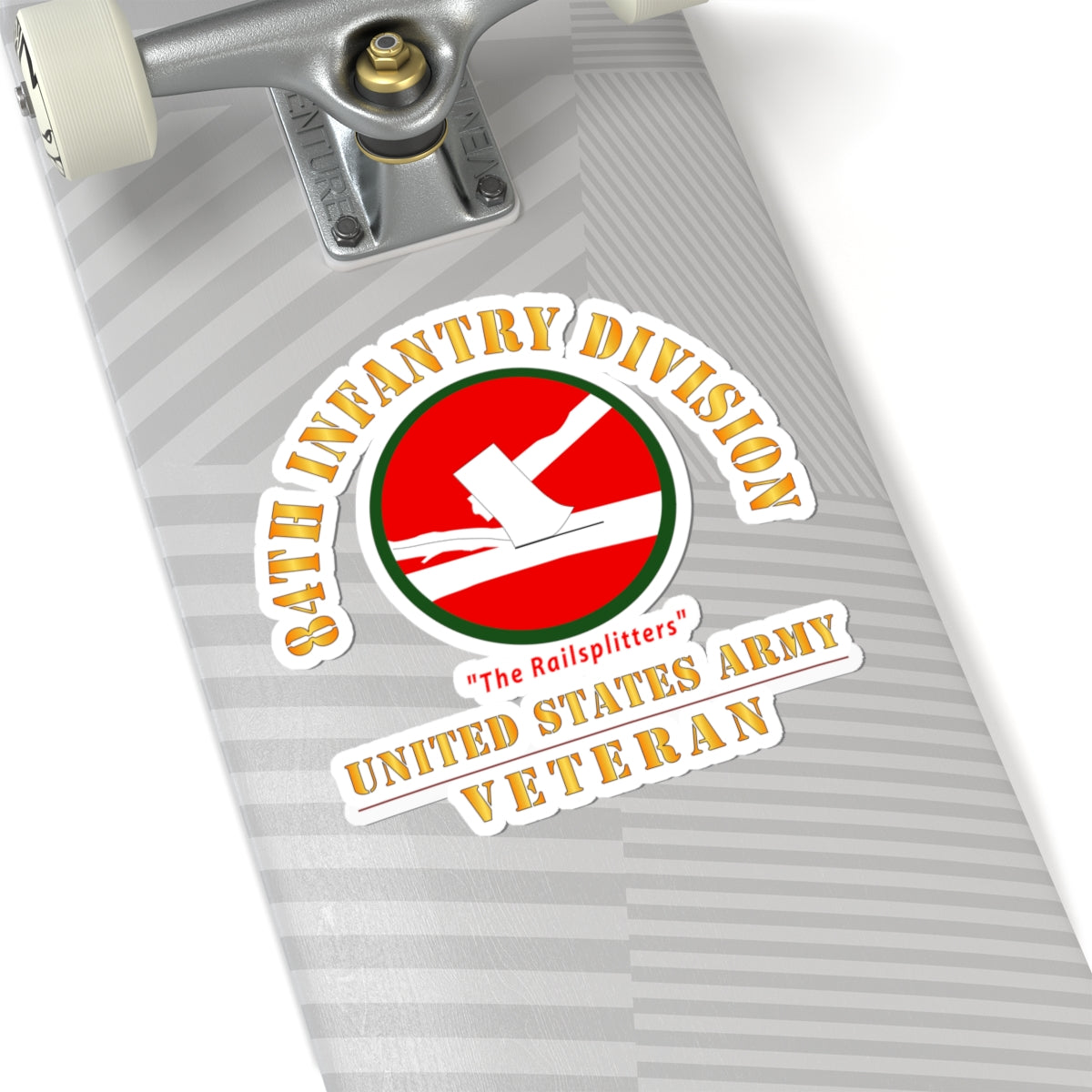 Kiss-Cut Stickers - Army - SSI - 84th Infantry Division - The Railsplitters - US Army Veteran X 300