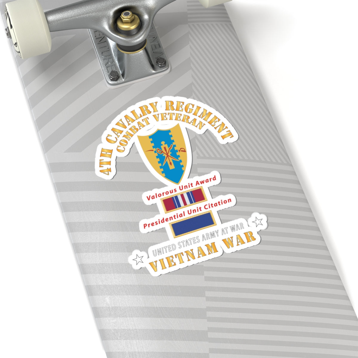 Kiss - Cut Stickers - Army - 4th Cavalry Regiment - Vietnam War w PUC and VUA X 300