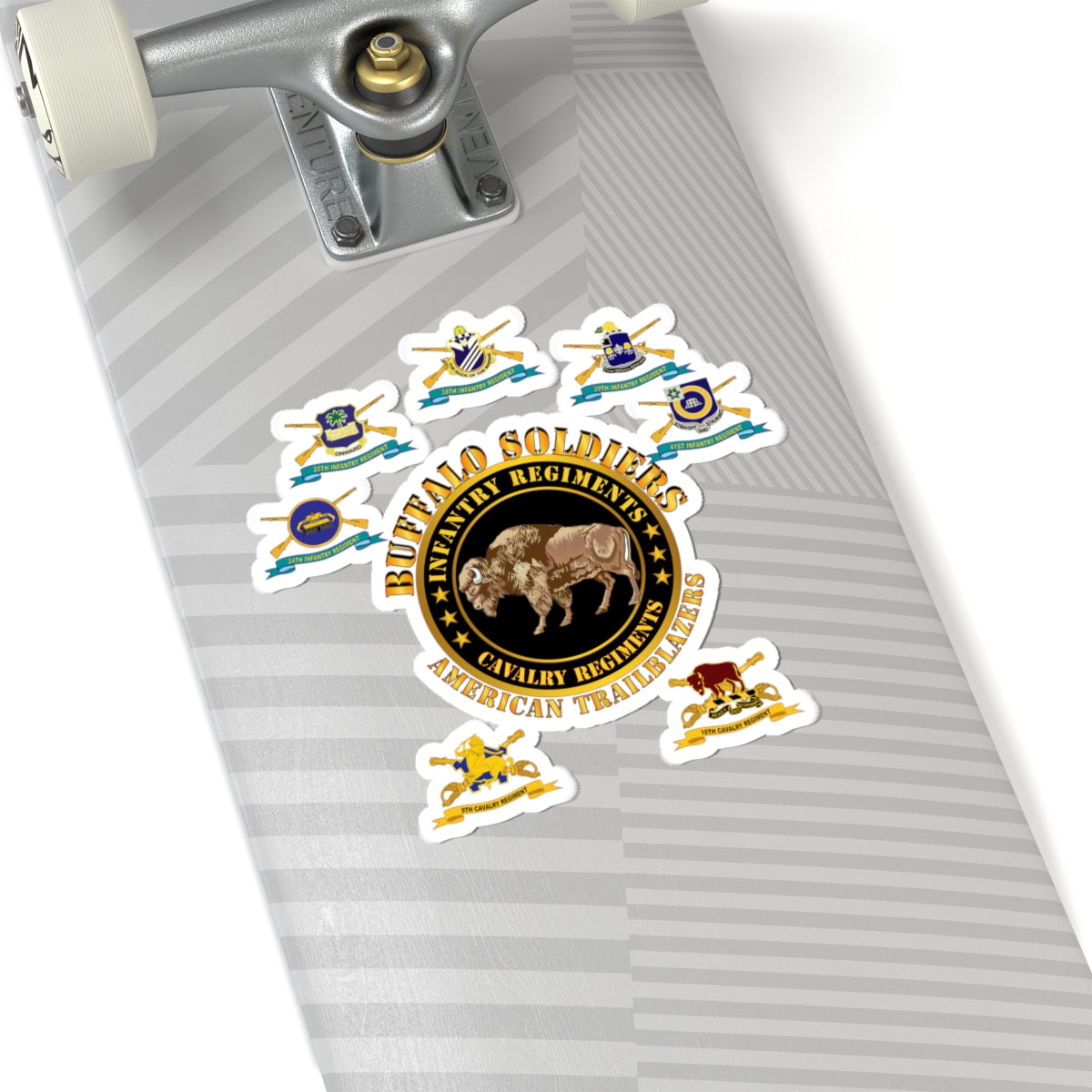 Kiss - Cut Stickers - Army - Buffalo Soldiers - Infantry - Cavalry Regiments - All DUIs X 300