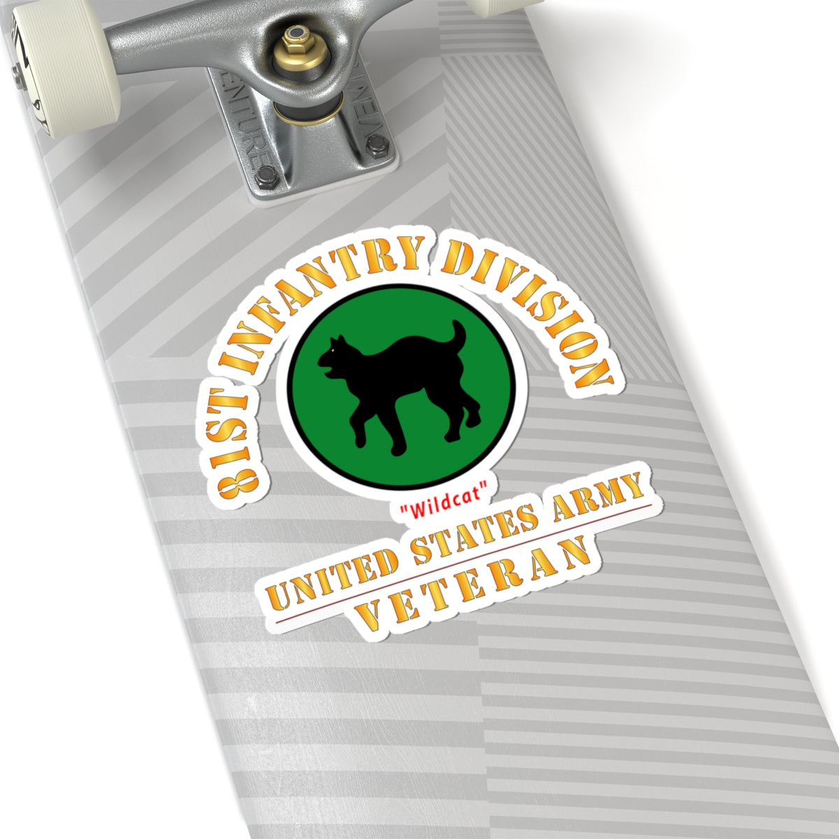 Kiss-Cut Stickers - Army - SSI - 81st Infantry Division - Wildcat - US Army Veteran X 300