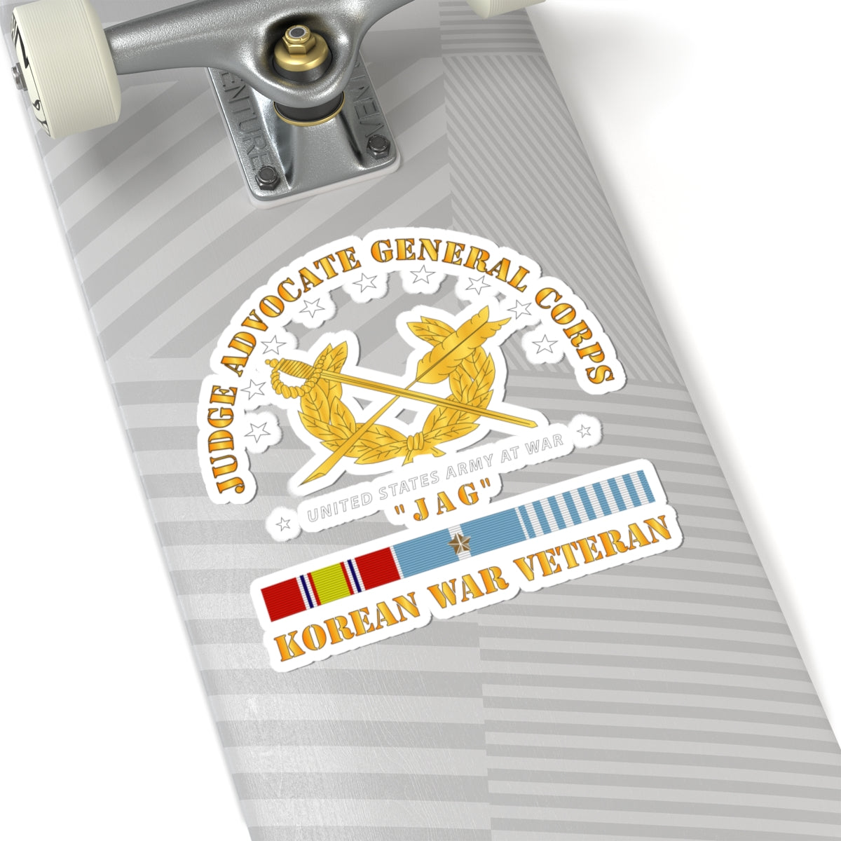 Kiss-Cut Stickers - Army - JAG Branch w KOREAN SVC