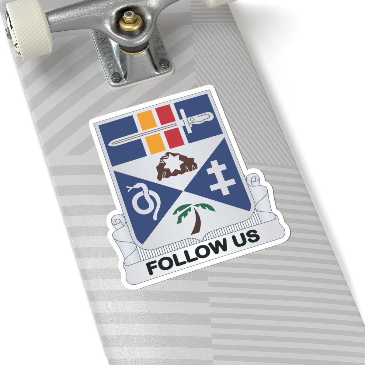 Kiss-Cut Stickers - 293rd Infantry Regiment - DUI wo Txt X 300