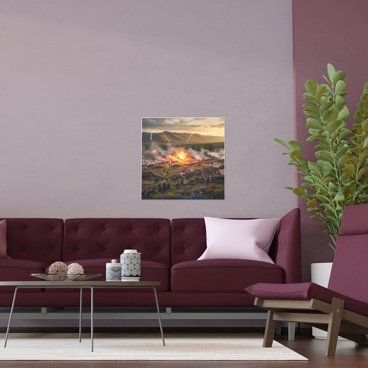 Indoor and Outdoor Silk Posters - US Civil War Battle - Battle of Kennesaw Mountain Georgia