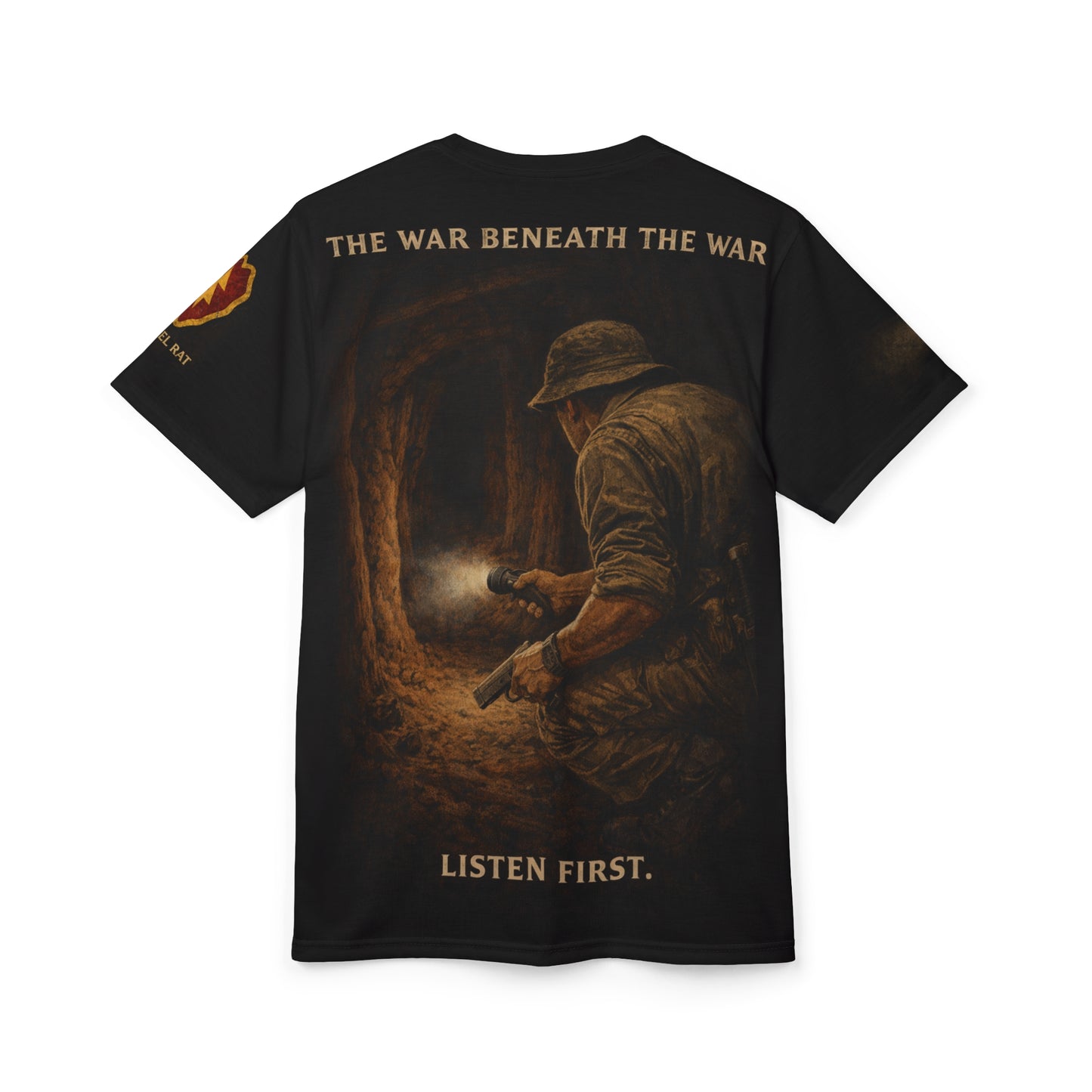 Tunnel Rat Cu Chi Tribute All‑Over Print Tee — 25th Infantry Division Vietnam