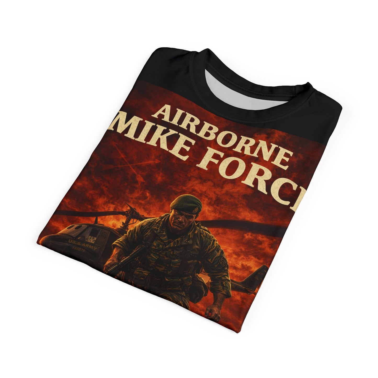 MACV-SOG Tribute Tee — "Help Is on the Way" Airborne Mobile Force Shirt