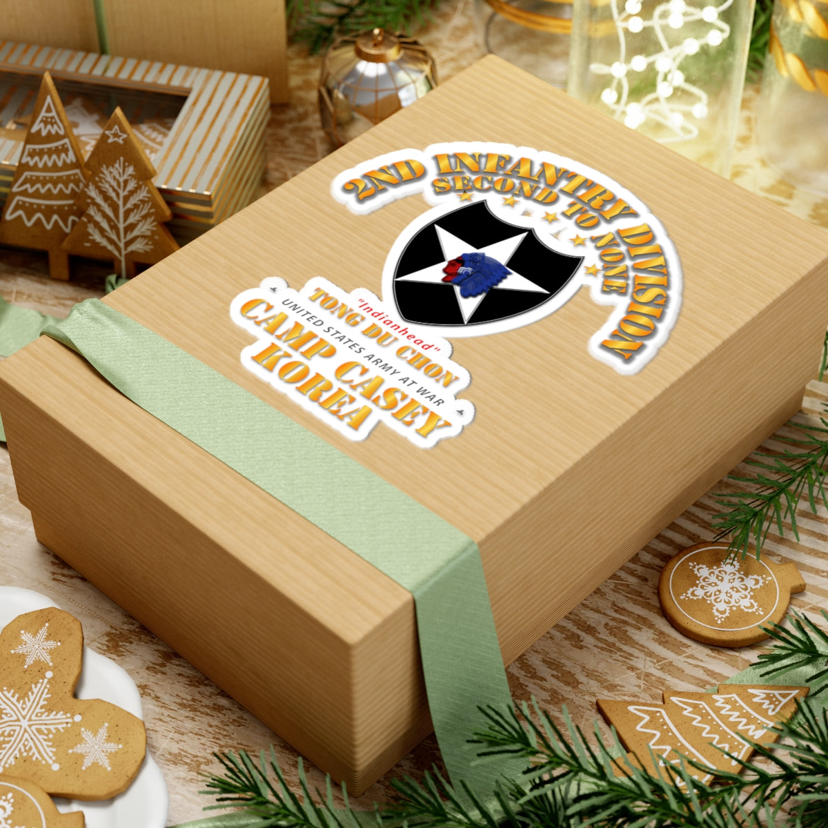 Kiss-Cut Stickers - 2nd Infantry Div - Camp Casey Korea - Tong Du Chon