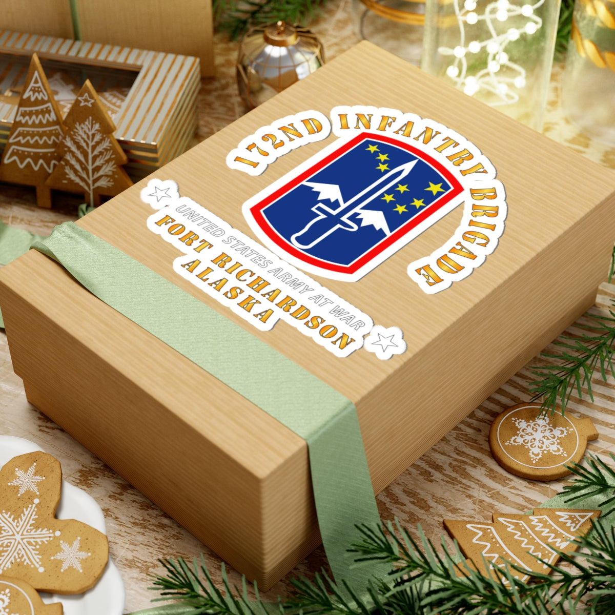 Kiss-Cut Stickers - 172nd In Bde - Ft Richardson AK X 300