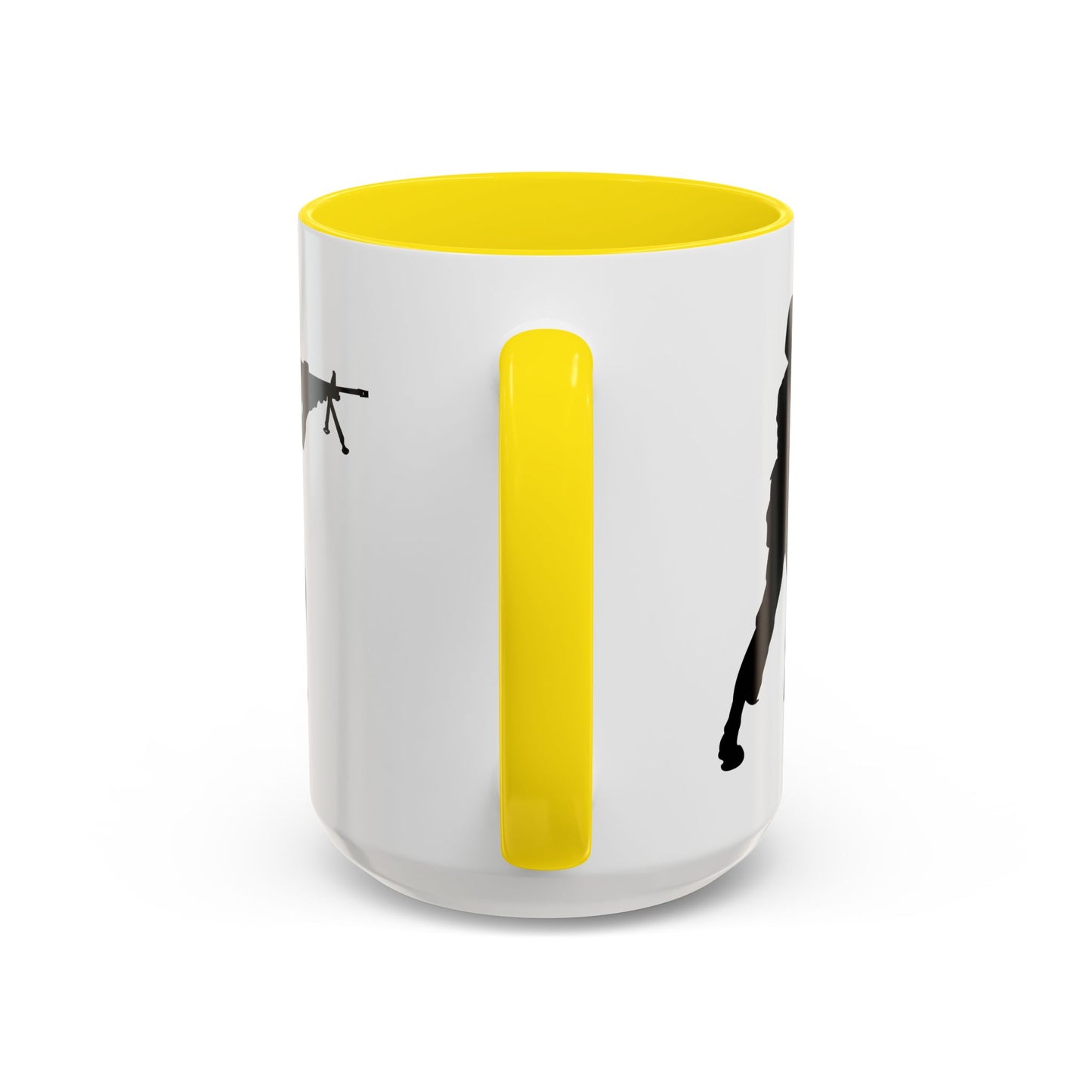 Accent Coffee Mug (11oz & 15oz) - Army - Soldier - MG Assault - Silhouette X 300