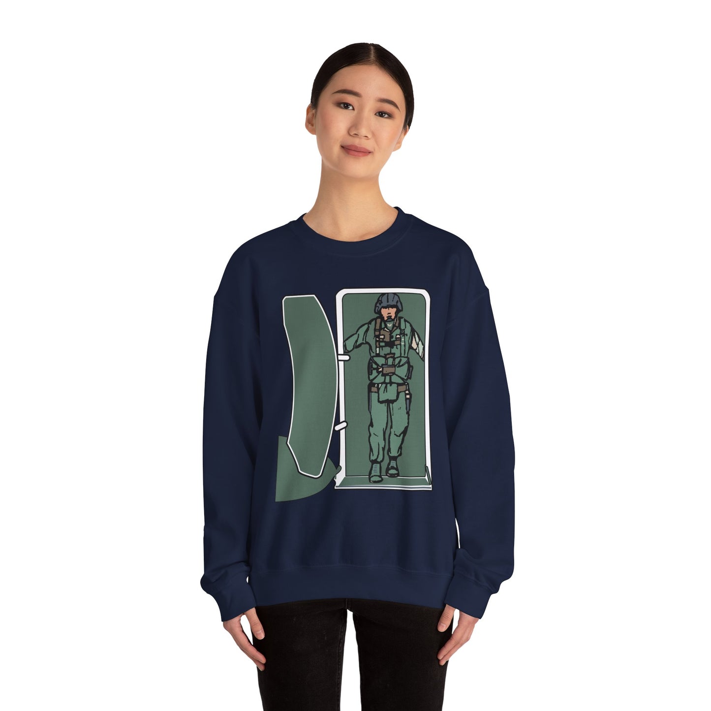 Crewneck Sweatshirt - Airborne - JM Door Check X 300