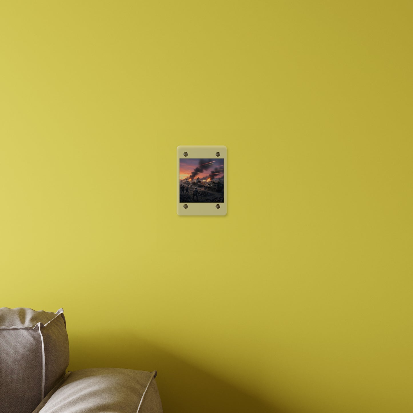 Acrylic Wall Art Panel - M3A1 Half-track 9th Armor Division vs German Armor