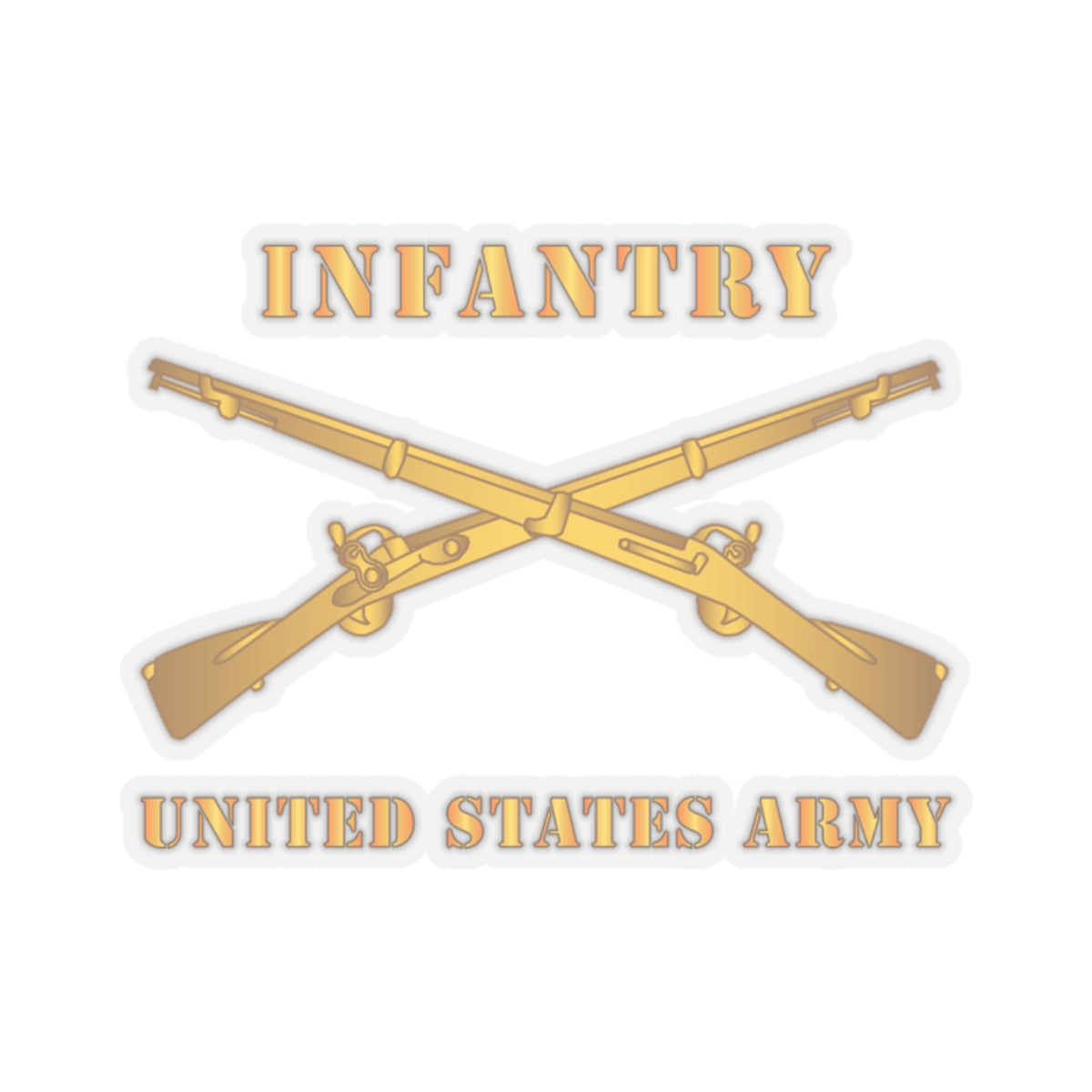Kiss-Cut Stickers - Infantry - Branch - US Army X 300