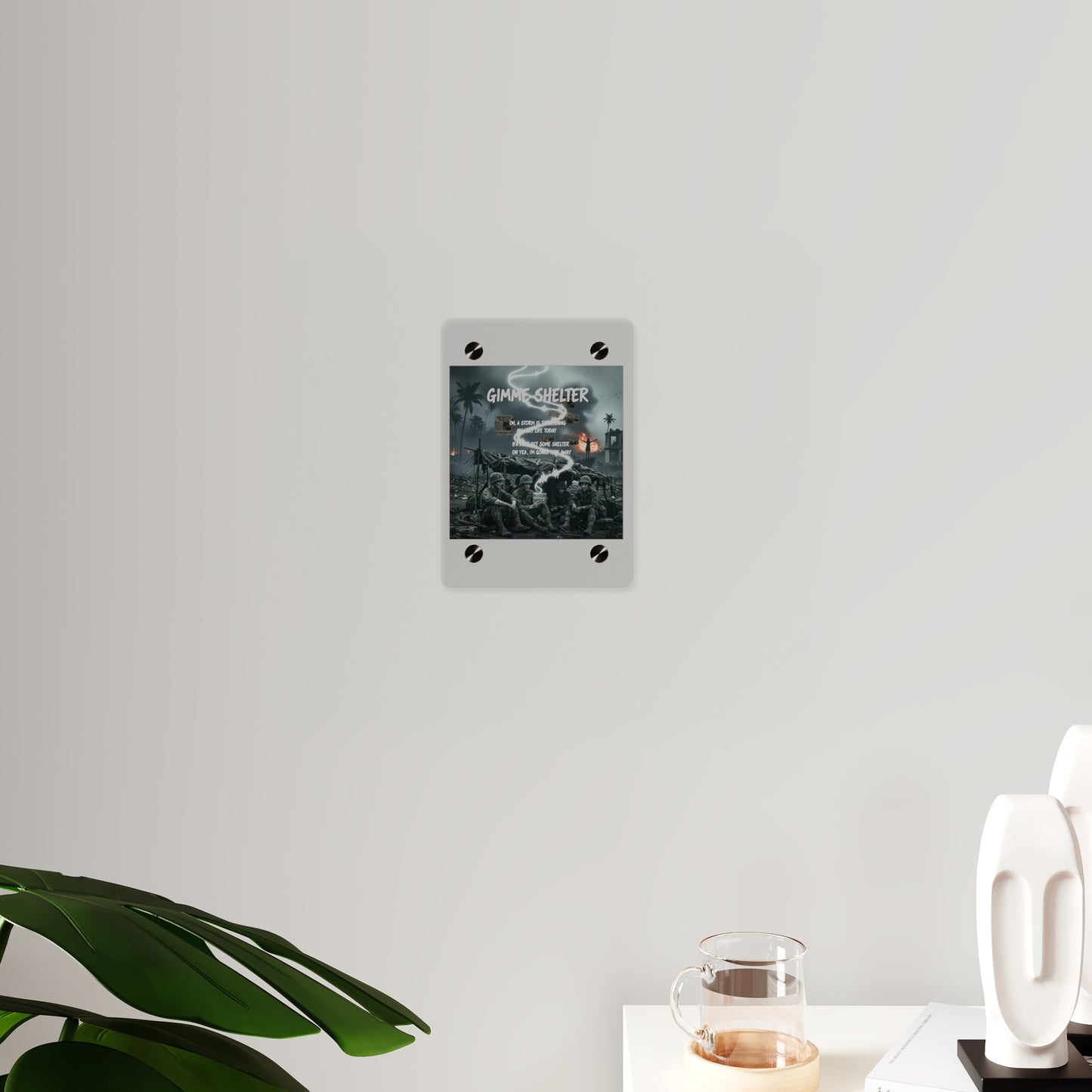 Acrylic Wall Art Panel - Giveme Shelter X 2024