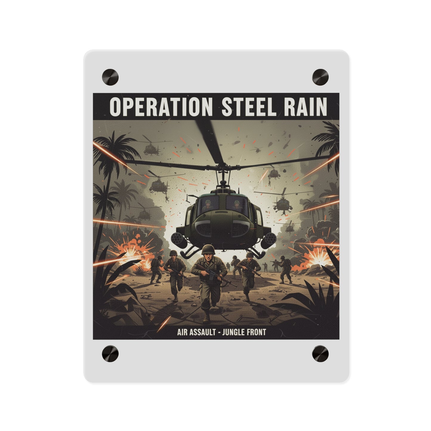 Acrylic Wall Art Panel - Air Assault - Vietnam - Operation Steel Rain