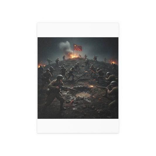 Indoor and Outdoor Silk Posters - PorkChop Hill - Korean War