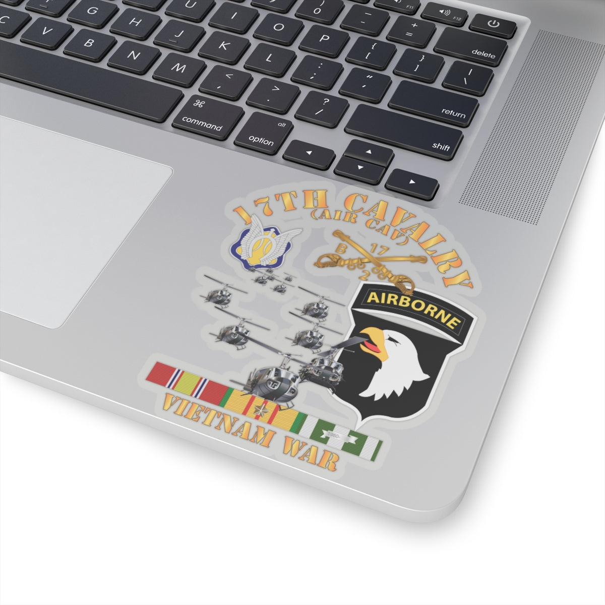 Kiss-Cut Stickers - Bravo Troop 2nd Squadron 17th Cav - 101st Airborne Div w VN SVC
