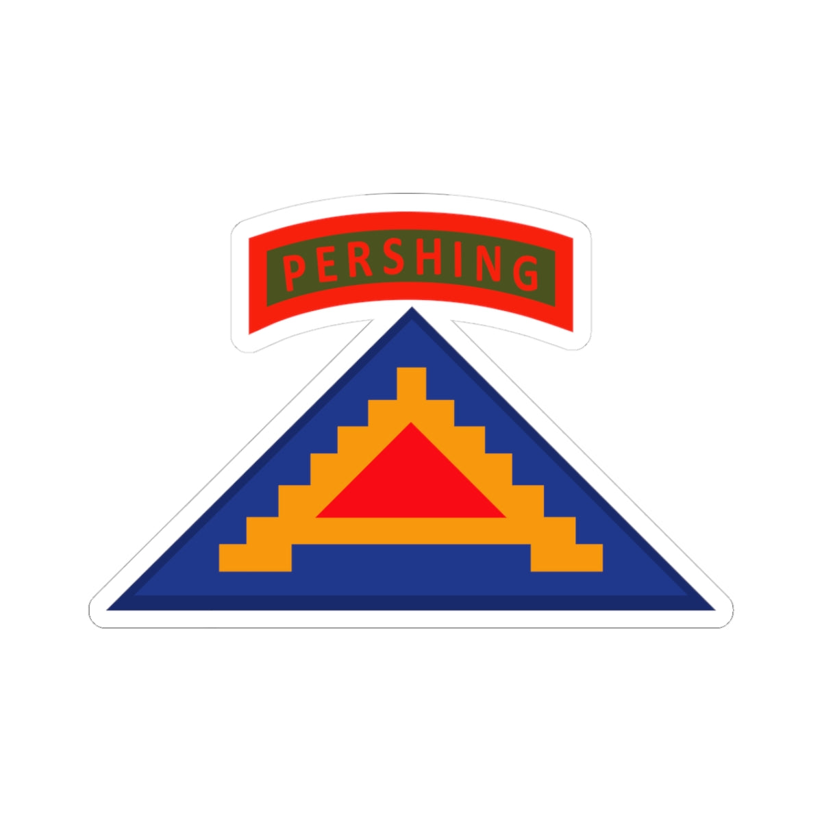 Kiss-Cut Stickers - 56th Artillery Brigade - 7th Army w Pershing Tab wo Txt