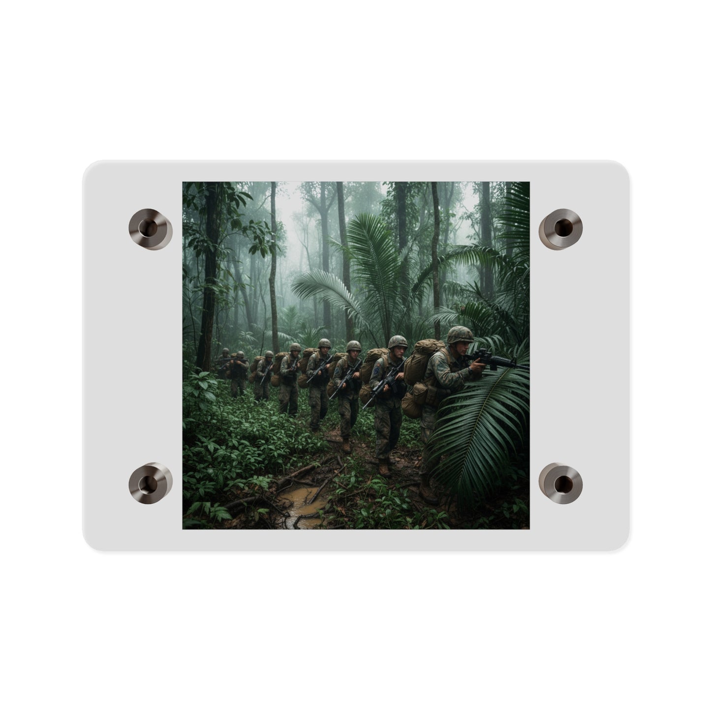 Acrylic Wall Art Panel - Jungle Patrol - Vietnam