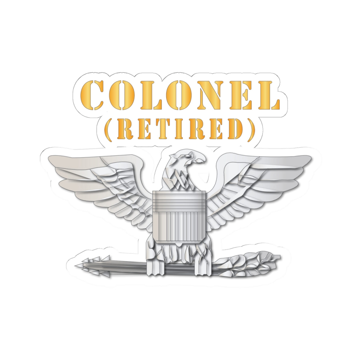 Kiss-Cut Stickers - Colonel - Retired X 300