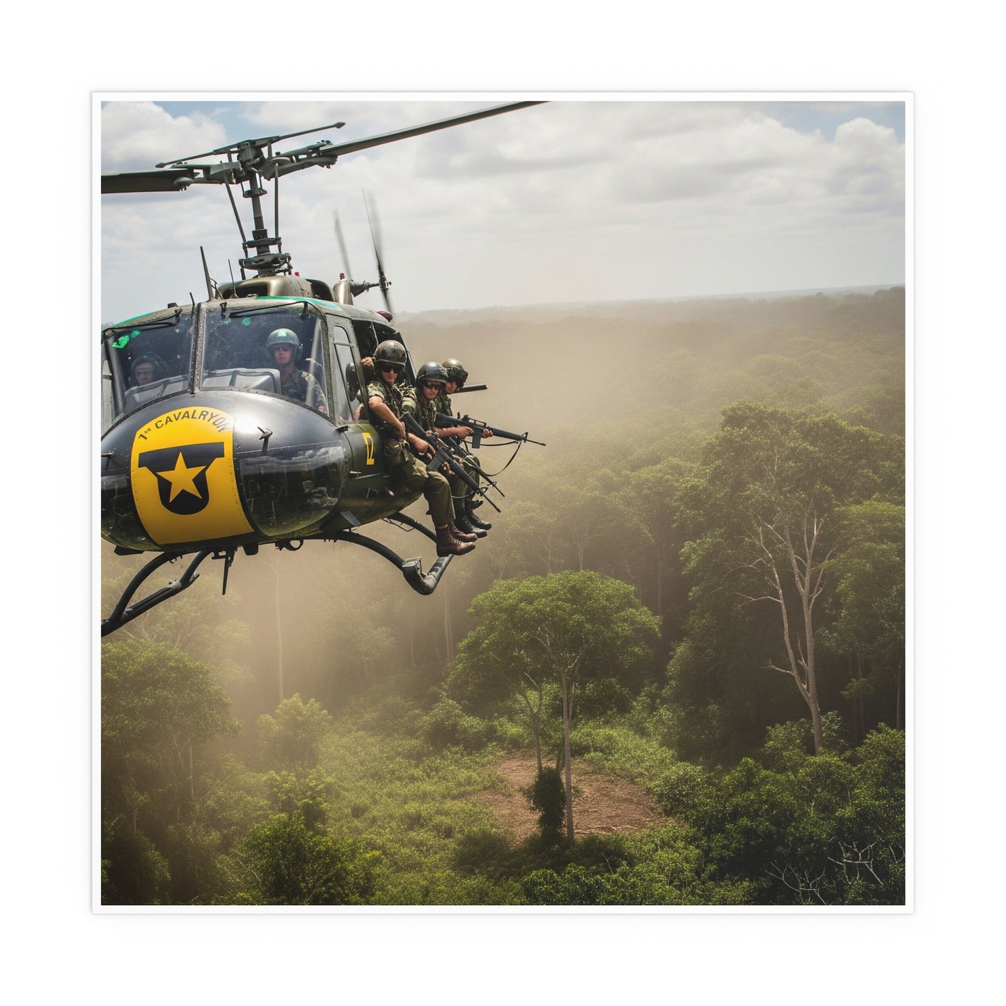 Indoor and Outdoor Silk Posters - 1st Cavalry Division - Air Assault - Vietnam