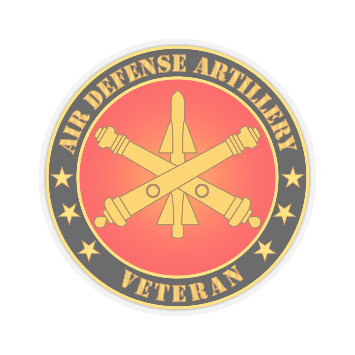 Kiss-Cut Stickers - Air Defense Artillery Veteran