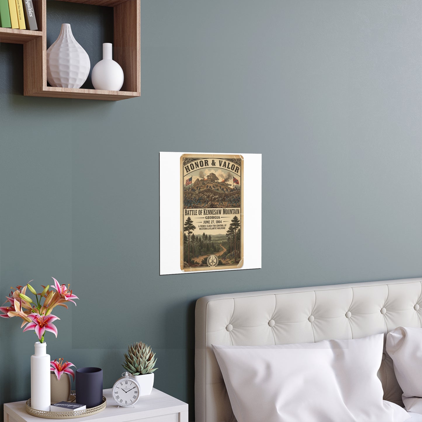 Indoor and Outdoor Silk Posters - Battle of Kennesaw Mountain